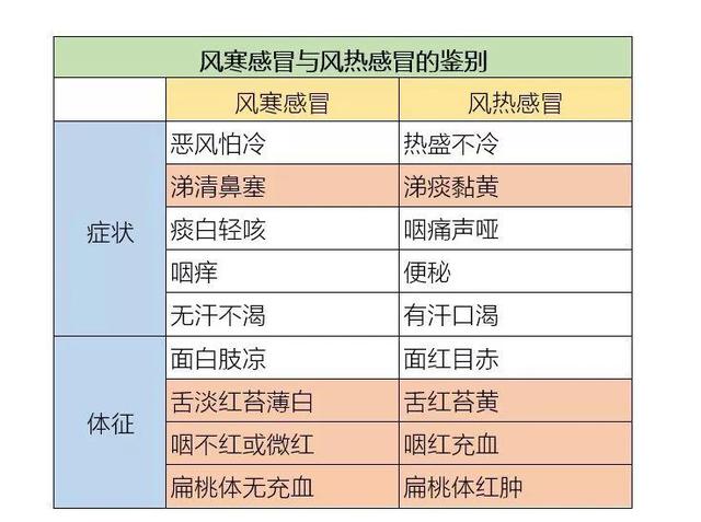 伤寒和感冒的区别