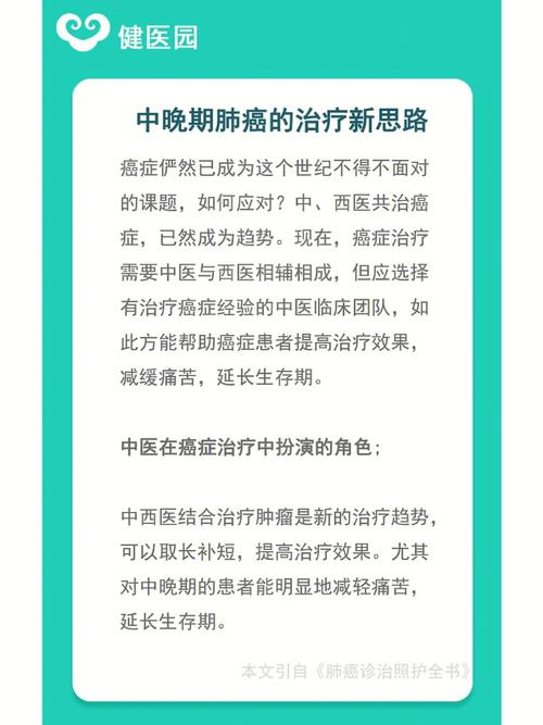 肺癌中晚期治疗的方法