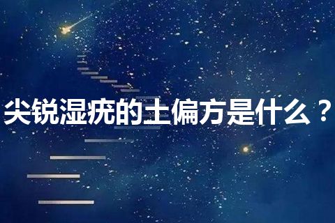 尖锐湿疣的土偏方是什么？