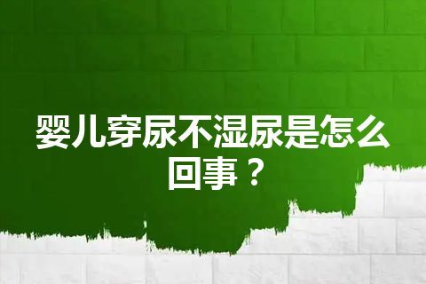 婴儿穿尿不湿尿是怎么回事？