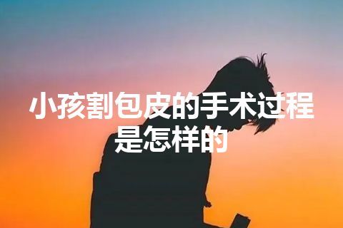 小孩割包皮的手术过程是怎样的