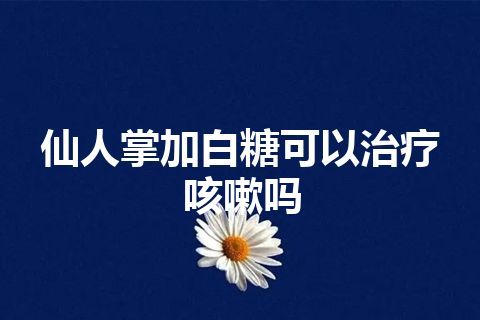 仙人掌加白糖可以治疗咳嗽吗