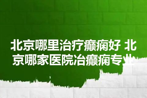 北京哪里治疗癫痫好 北京哪家医院冶癫痫专业