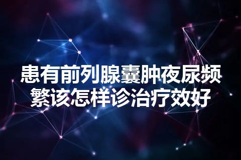 患有前列腺囊肿夜尿频繁该怎样诊治疗效好