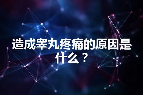 造成睾丸疼痛的原因是什么？