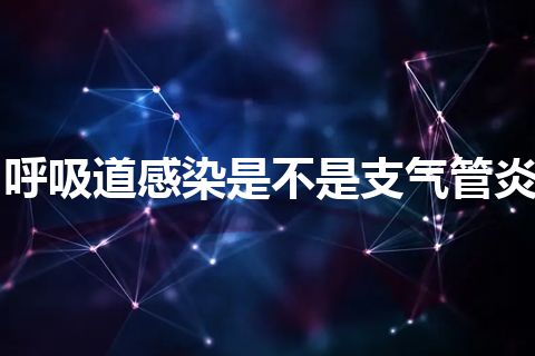 呼吸道感染是不是支气管炎