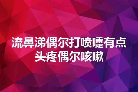 流鼻涕偶尔打喷嚏有点头疼偶尔咳嗽