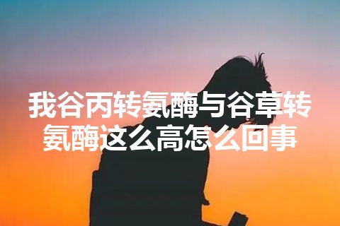 我谷丙转氨酶与谷草转氨酶这么高怎么回事