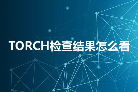 TORCH检查结果怎么看