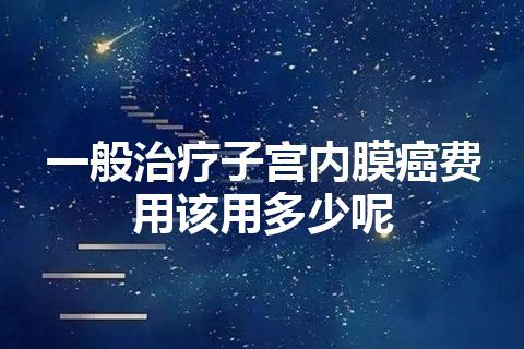 一般治疗子宫内膜癌费用该用多少呢