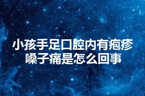 小孩手足口腔内有疱疹嗓子痛是怎么回事