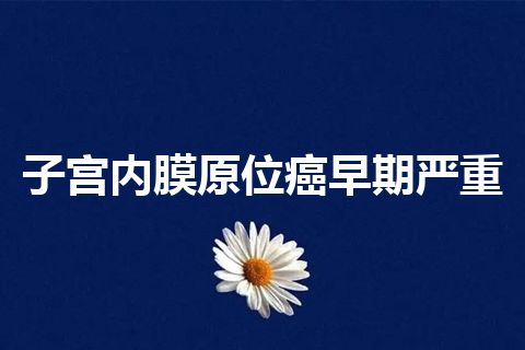 子宫内膜原位癌早期严重