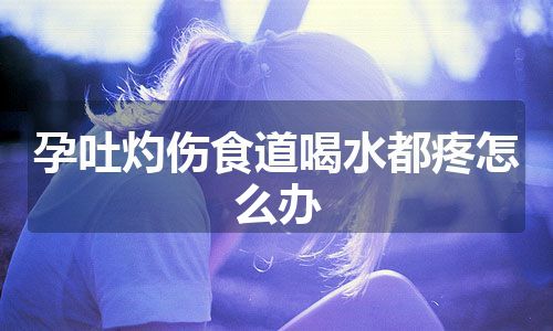 孕吐灼伤食道喝水都疼怎么办