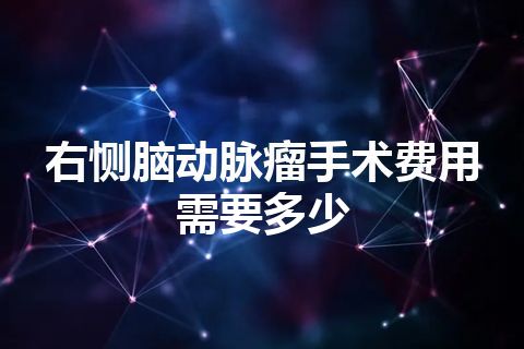 右恻脑动脉瘤手术费用需要多少