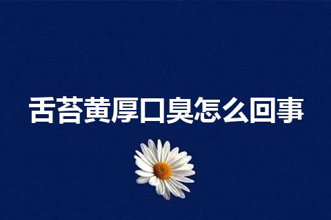 舌苔黄厚口臭怎么回事