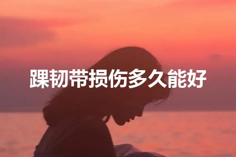 踝韧带损伤多久能好