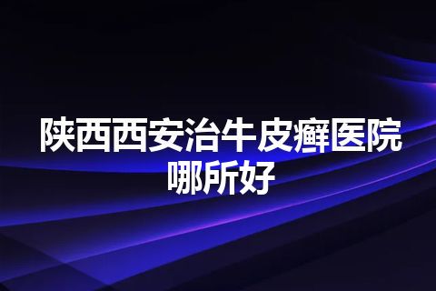 陕西西安治牛皮癣医院哪所好