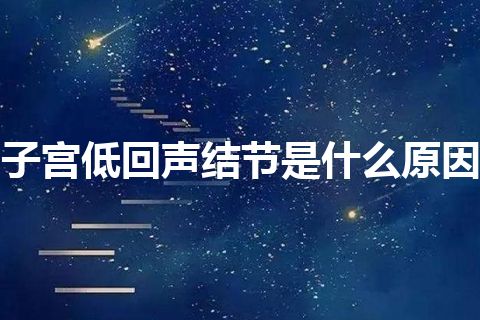 子宫低回声结节是什么原因