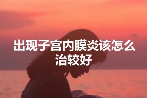 出现子宫内膜炎该怎么治较好