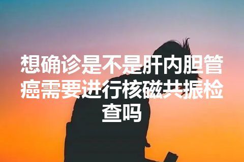 想确诊是不是肝内胆管癌需要进行核磁共振检查吗