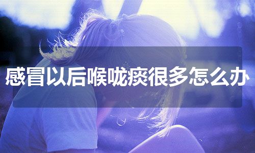 感冒以后喉咙痰很多怎么办