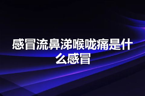 感冒流鼻涕喉咙痛是什么感冒