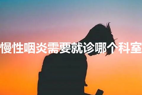 慢性咽炎需要就诊哪个科室