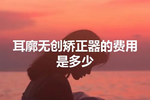 耳廓无创矫正器的费用是多少