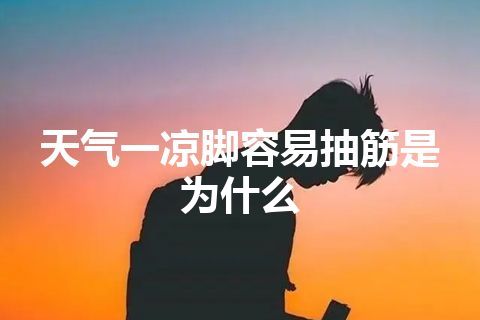 天气一凉脚容易抽筋是为什么