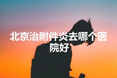 北京治附件炎去哪个医院好