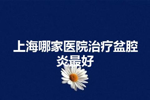 上海哪家医院治疗盆腔炎最好