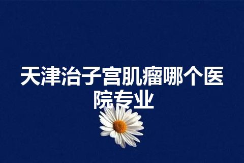 天津治子宫肌瘤哪个医院专业