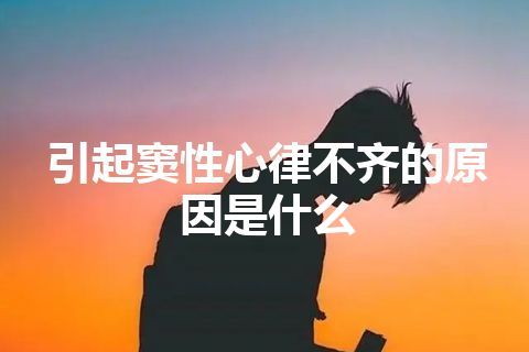 引起窦性心律不齐的原因是什么