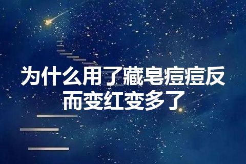 为什么用了藏皂痘痘反而变红变多了