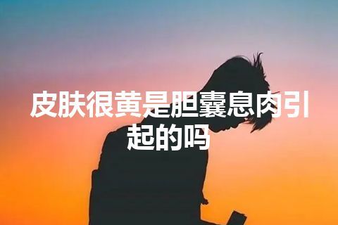 皮肤很黄是胆囊息肉引起的吗