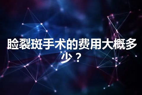 睑裂斑手术的费用大概多少？