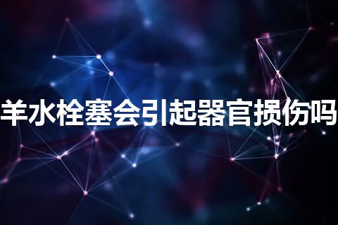 羊水栓塞会引起器官损伤吗