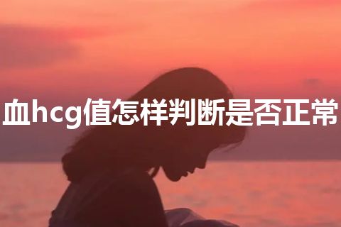 血hcg值怎样判断是否正常