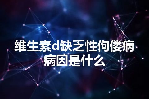 维生素d缺乏性佝偻病病因是什么