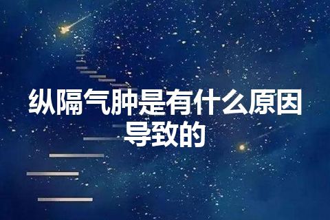 纵隔气肿是有什么原因导致的