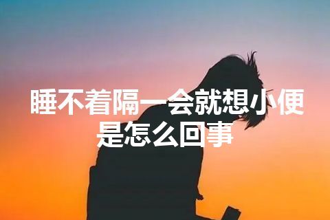 睡不着隔一会就想小便是怎么回事