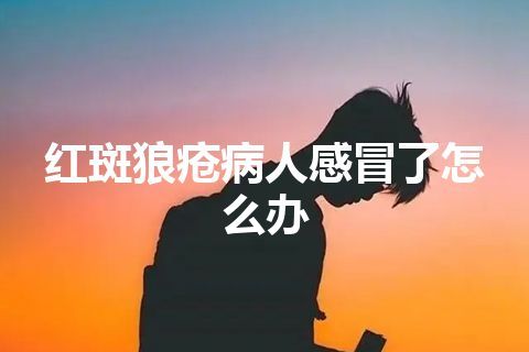 红斑狼疮病人感冒了怎么办