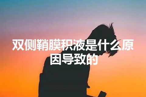 双侧鞘膜积液是什么原因导致的